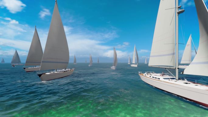 4K帆船扬帆远航未来商业成功发展