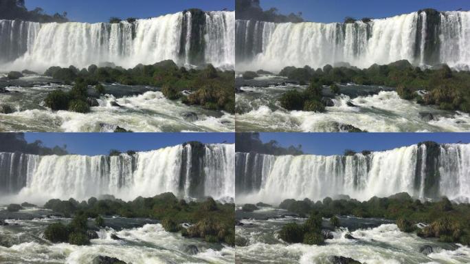 伊瓜苏瀑布瀑布河流旅游景区世界著名景点