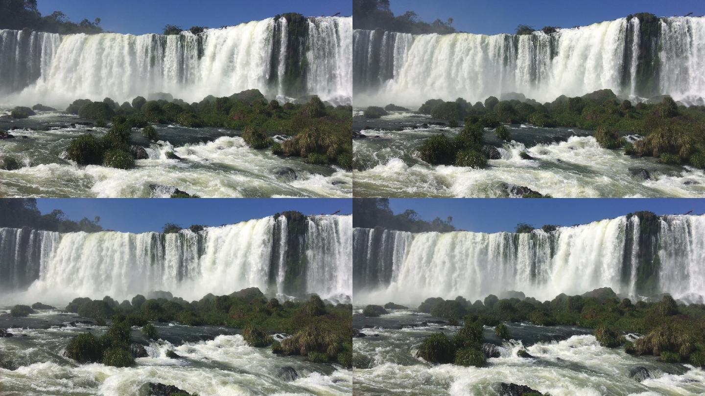 伊瓜苏瀑布瀑布河流旅游景区世界著名景点