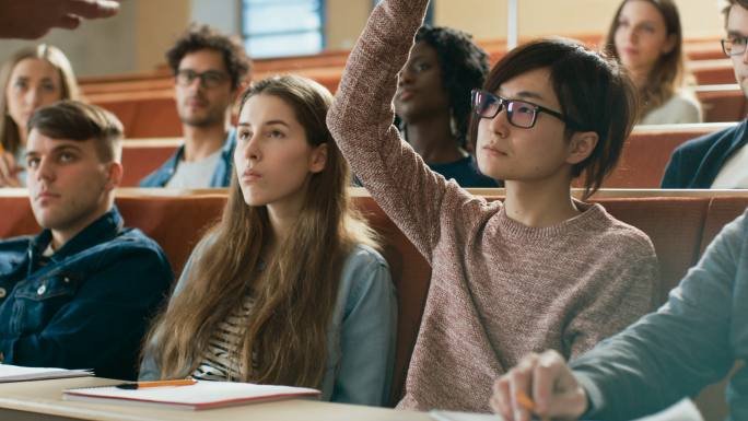 大学课堂留学生国外高校国外教室