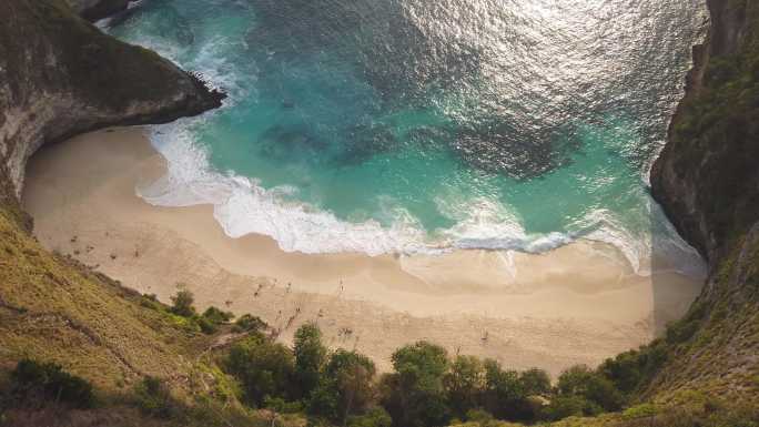 印度尼西亚巴厘岛海滩的美丽画面