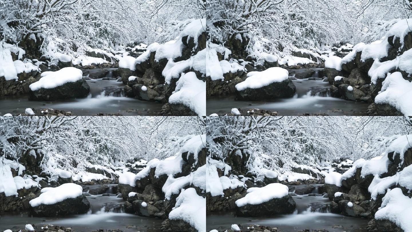 冬季河流雪景