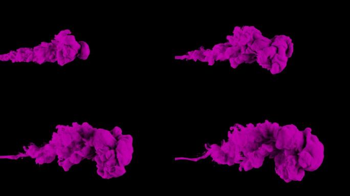 粉红色液体墨水颜料流动