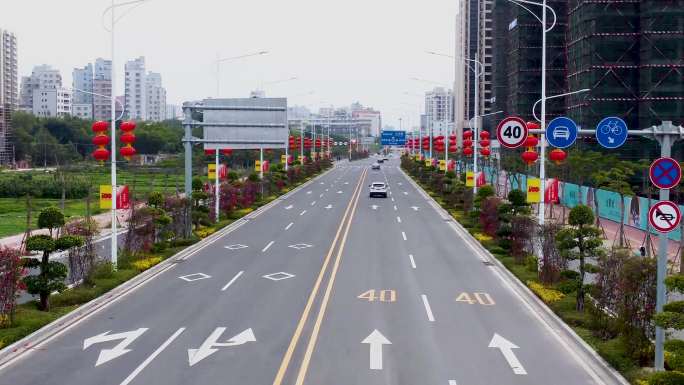 南方小镇道路（春节）