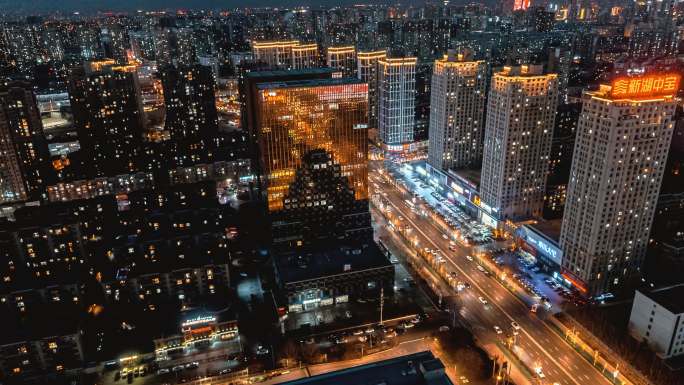 沈阳宜家家居繁华夜景超清4K