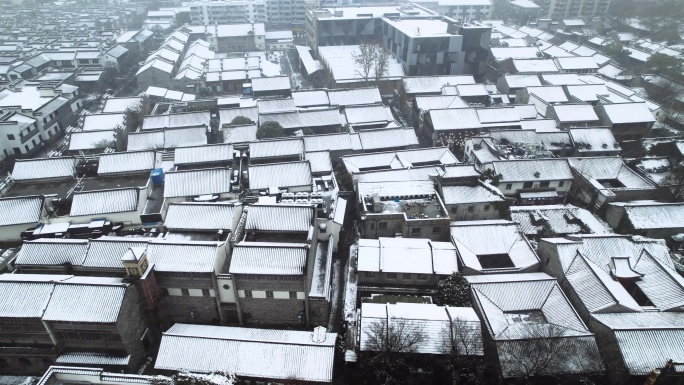 南京老门东雪景