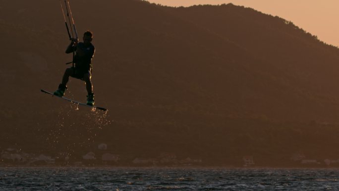 风筝冲浪者实拍视频素材