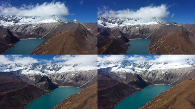 西藏洛扎县白马林措和库拉岗日雪山