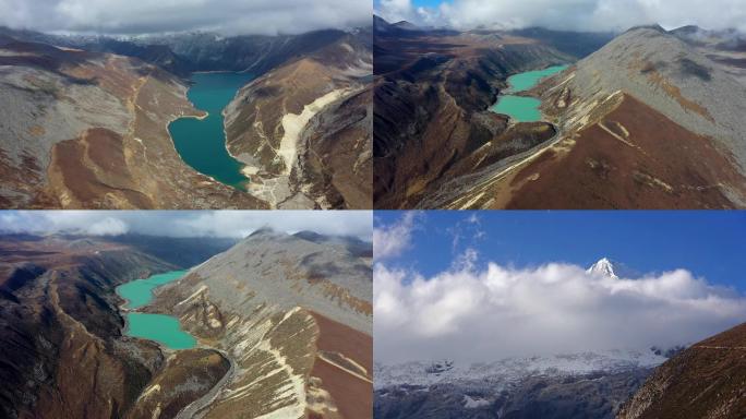 西藏洛扎县白马林措和库拉岗日雪山