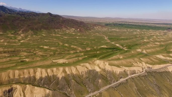 天山北坡金沟河航拍
