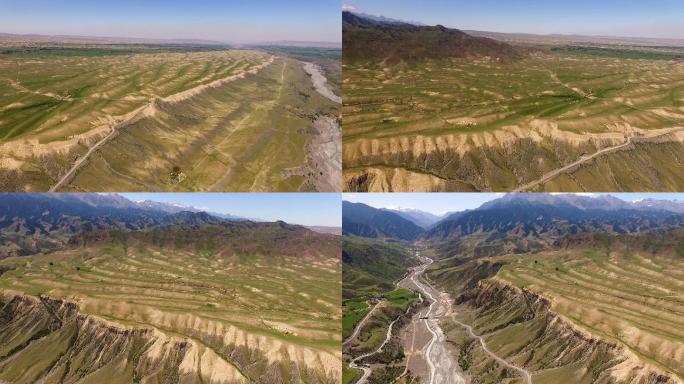 天山北坡金沟河航拍