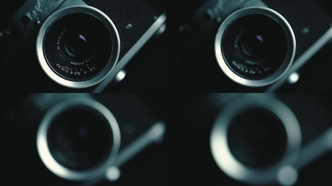 经典复古相机广告空镜微距微观产品展示