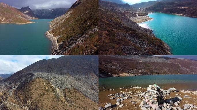 西藏洛扎县白马林措和库拉岗日雪山