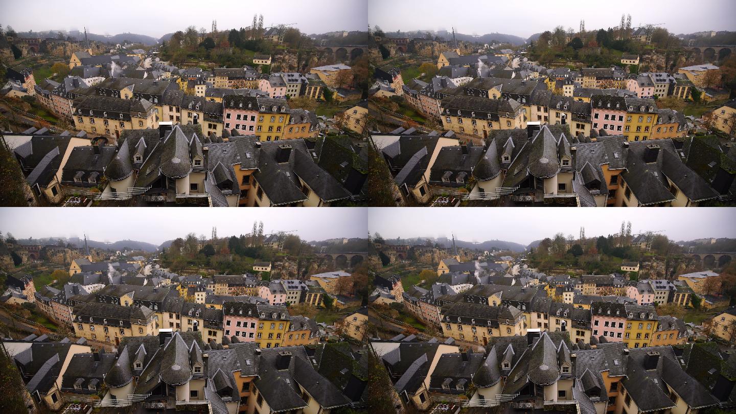 从卢森堡俯瞰卢森堡古城