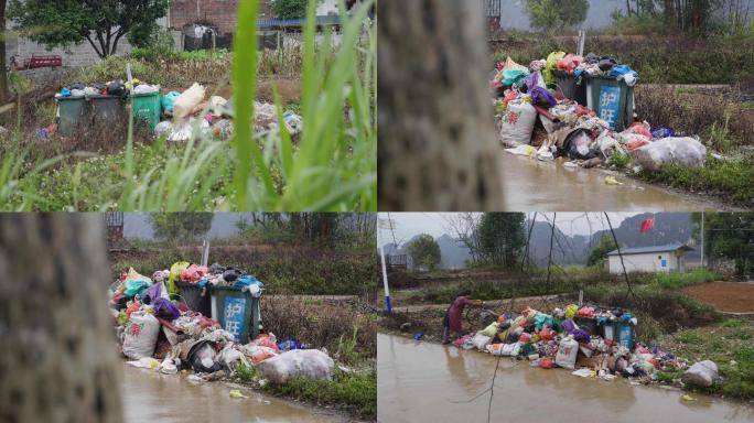 垃圾- 农村垃圾-污染环境4k
