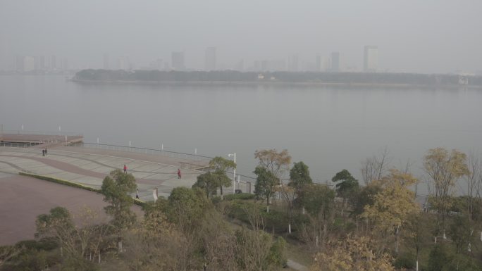 4K-Log-航拍三白荡环湖生态公园