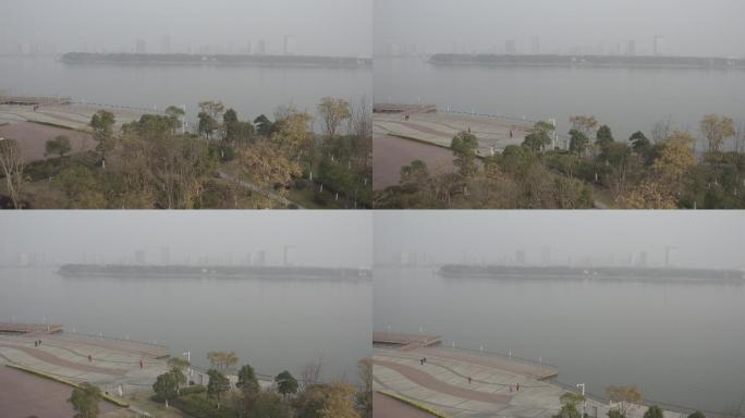 4K-Log-航拍三白荡环湖生态公园