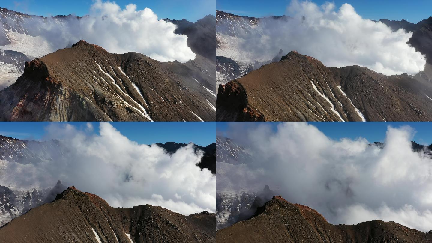 活火山口新疆西藏青海沙漠公路风景湖泊旅游