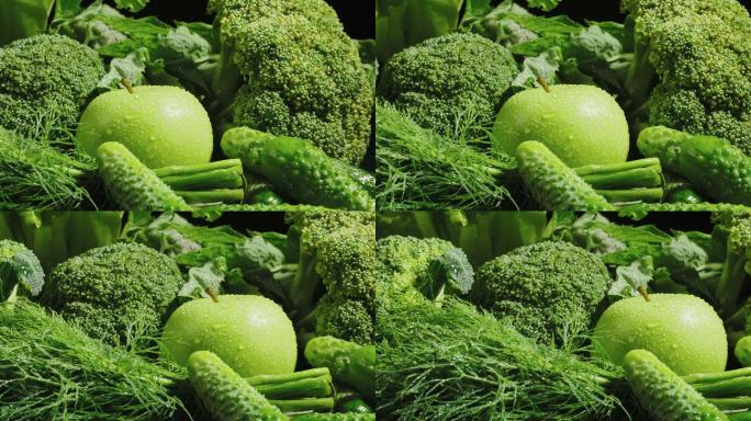 绿色蔬菜花椰菜素食主义吃素青菜