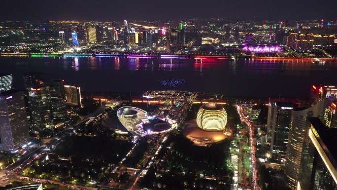 杭州钱塘江两岸绝美夜景