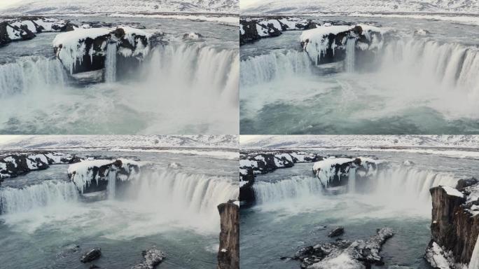 冰岛瀑布融化全球气候变暖环境保护