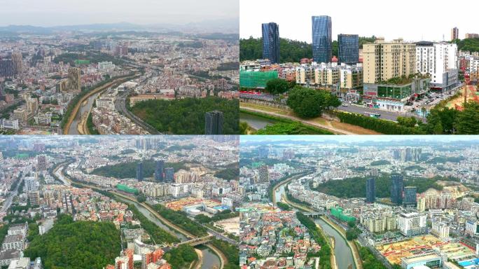 深圳龙华观湖街道全景航拍