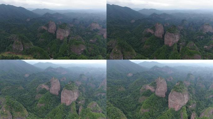 航拍湖南怀化万佛山4A景区