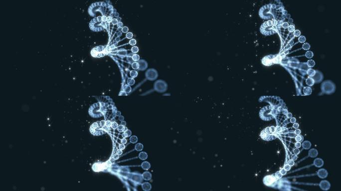 蓝色DNA链医疗科研科学人类秘密