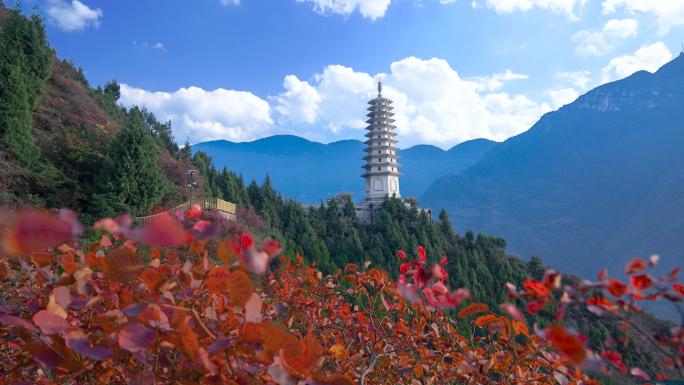 【4K原创】巫山文峰景文峰观镇水塔