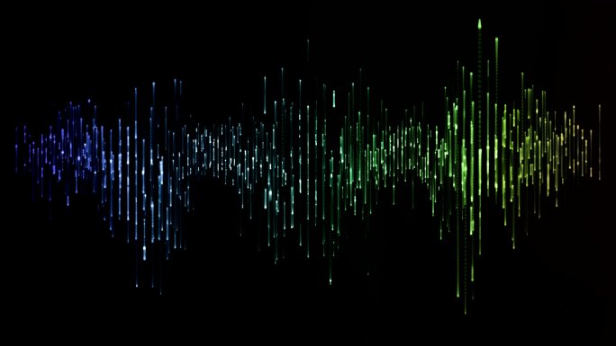 数字声音粒子特效彩色炫彩波动波谱