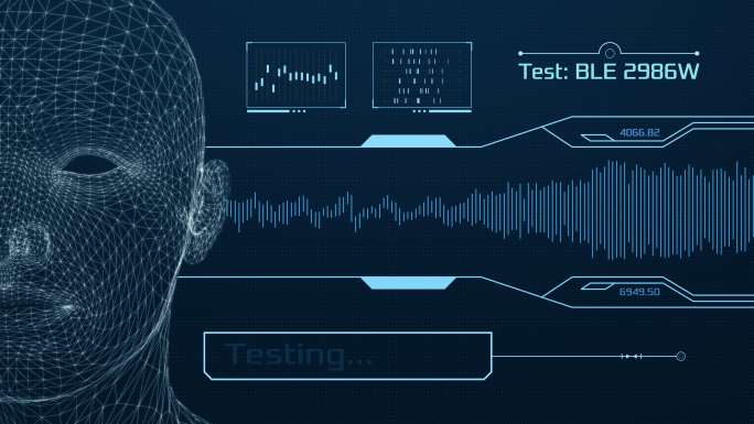 听力测试UI界面医生检测科技面板