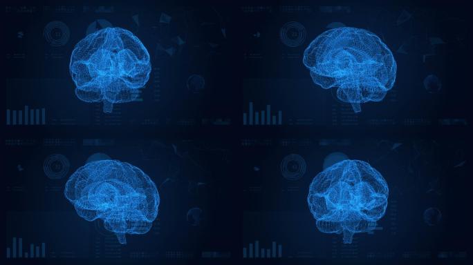 大脑神经AE模板展示科技感数字化