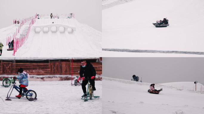 东北辽宁沈阳冬天冰雪玩乐项目4K