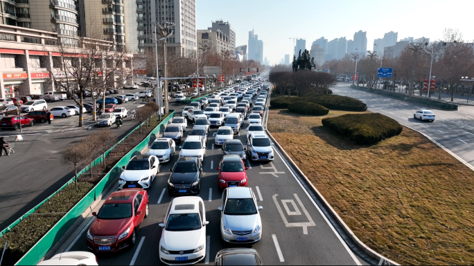 【4K】堵车-城市道路交通压力