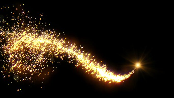 闪亮圣诞粒子魔法光效过渡转场光线划过