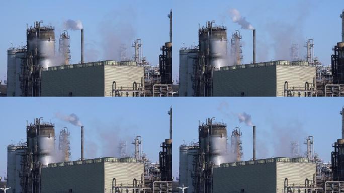 炼油工业区的工业污染