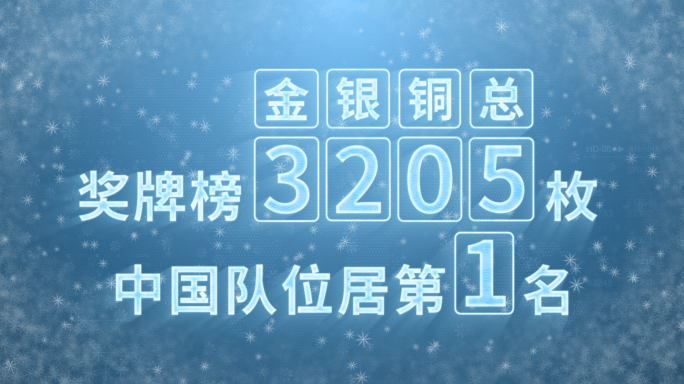 【原创】蓝色冰雪冬奥项目数据展示