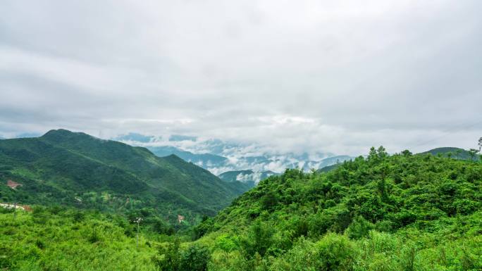 汉中青山云雾云海延时