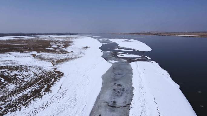 冬季河套平原冰雪黄河-13