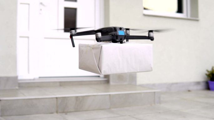 无人机递送邮包