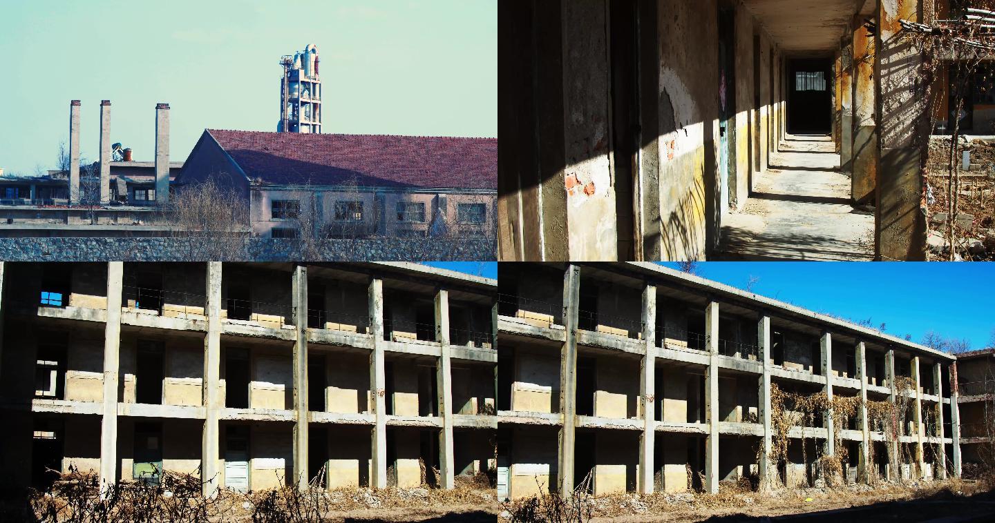 80年代废弃老厂房，水塔，职工宿舍mp4