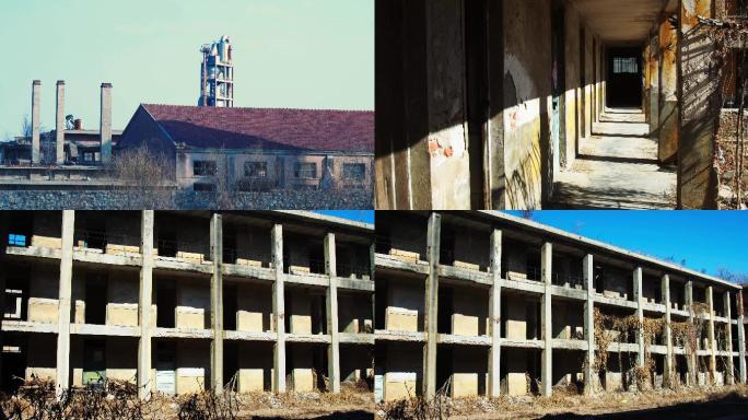80年代废弃老厂房，水塔，职工宿舍mp4