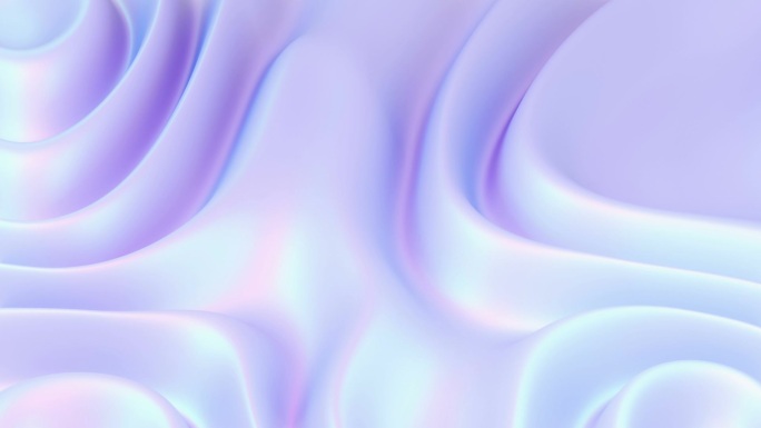 3D抽象波浪光滑丝绸