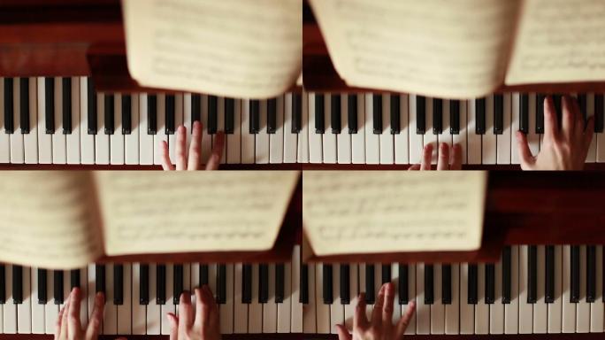 弹钢琴艺术学校黑白键贝多芬肖邦莫扎特练习