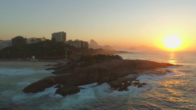 里约热内卢日出时的景观
