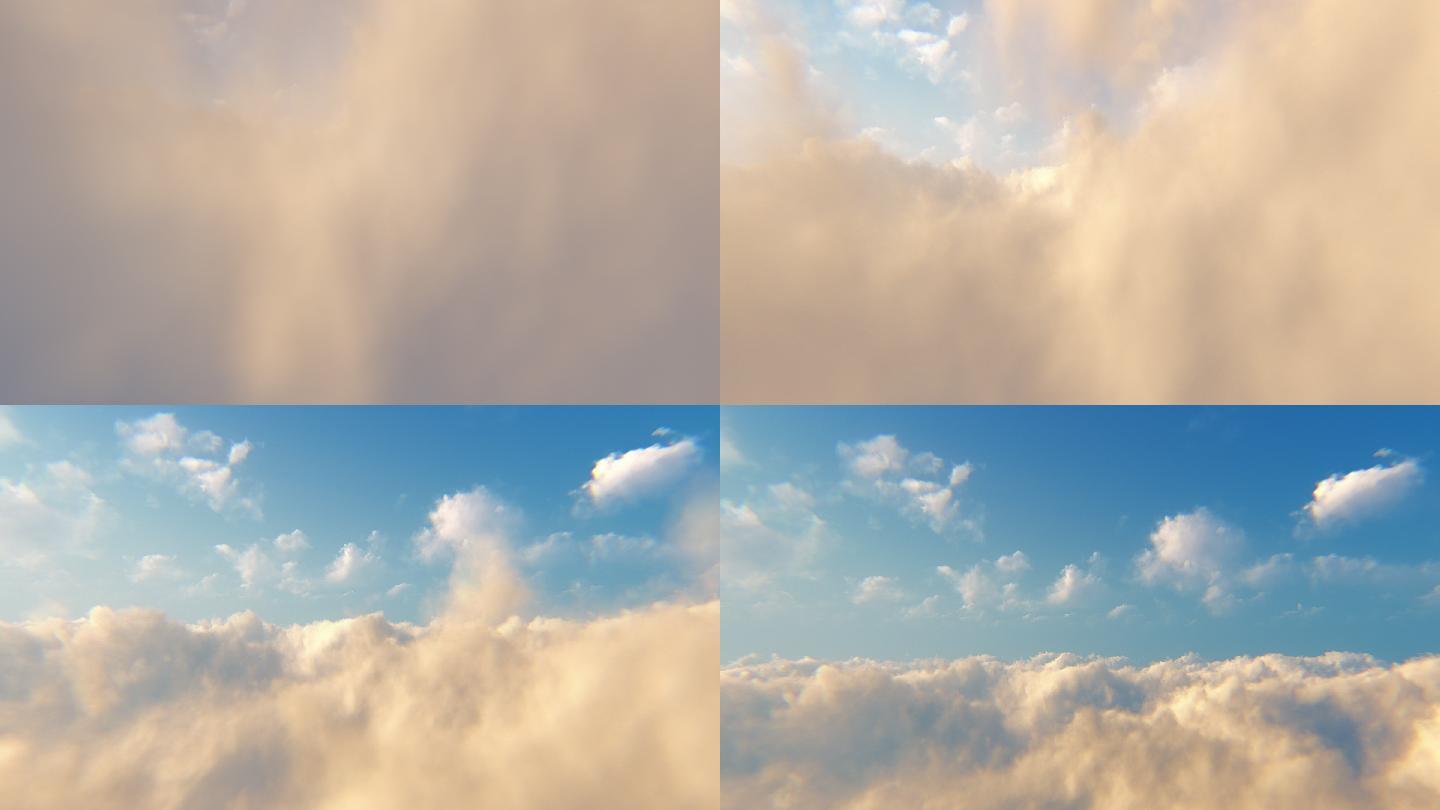 云层云海云雾云朵蓝天白云