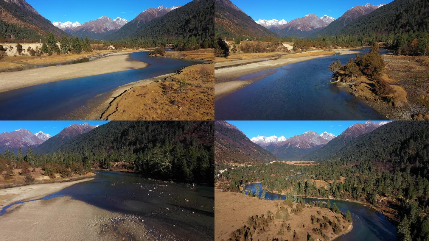 西藏林芝新措的溪流