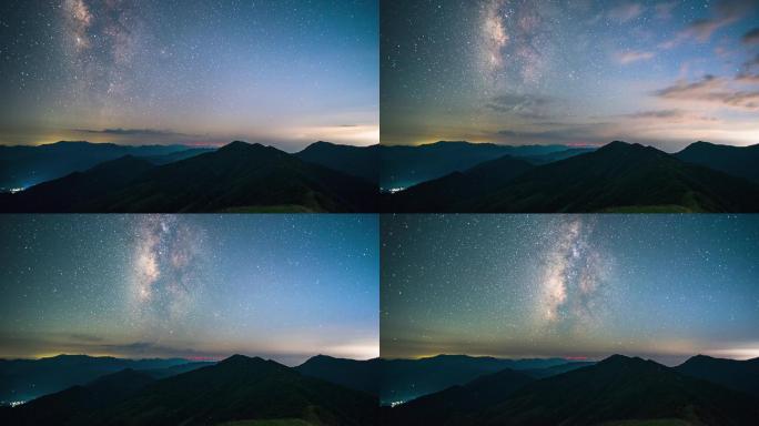 4K安徽 黄山银河 天文摄影 宇宙探索