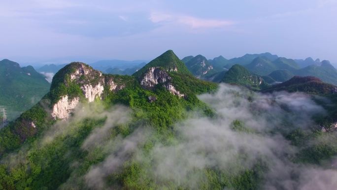 桂林尧山雨后云海