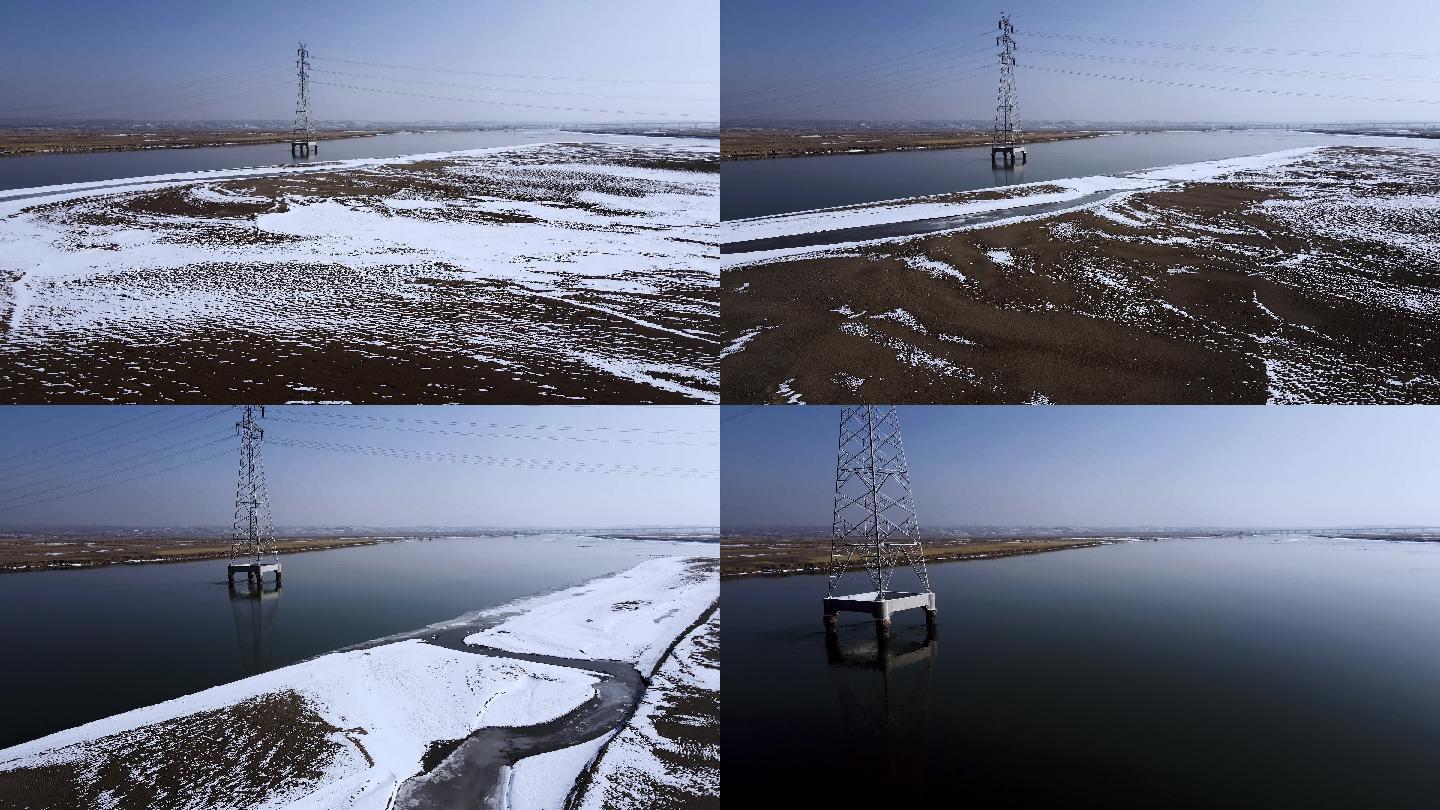 冬季河套平原冰雪黄河-23